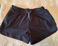 Athleta Girl All Play 3" Short Black Athletic Workout Shorts XL/14 A621