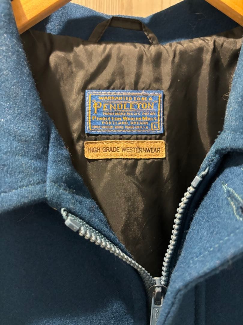 Pendleton 80's Wool Jacket Native Pattern Thinsul… - image 3
