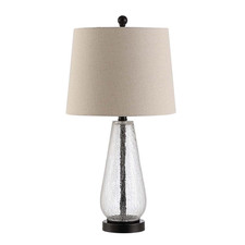 Safavieh Lighting Collection Naila Modern Contemporary Farmhouse Clear Glass