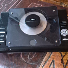 Coby CXCD380 Micro CD Stereo System, PLL AM/FM Tuner, Black, 1-CD