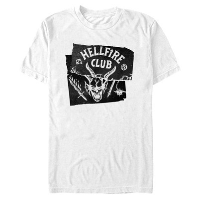Men's Stranger Things Hellfire Club Distressed Poster T-Shirt