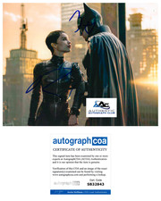 ZOE KRAVITZ AUTOGRAPH SIGNED 8X10 PHOTO CATWOMAN THE BATMAN DC COMICS ACOA