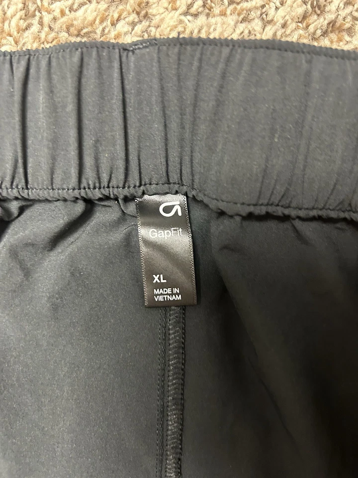 Lote de 2 pantalones elásticos de entrenamiento Gap Fit para mujer talla XL - pantalones azules y negros Foto 3 de 4