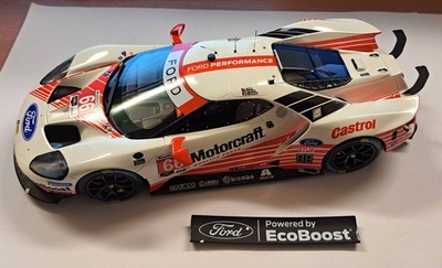 TOP SPEED 1/18 FORD GT GTLM NO.66 2019 DAYTONA 24 HR. FORD CHIP GANASS - DAMAGED