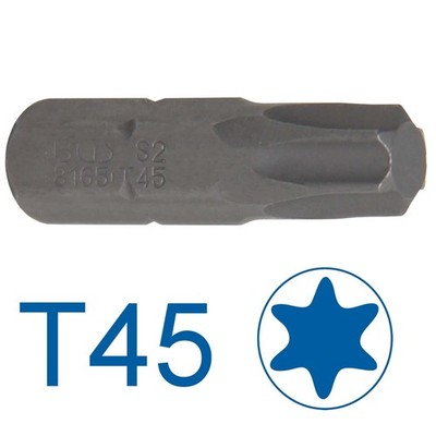 BGS Bit T-Profil für Torx T45 TX45 Antrieb Außensechskant Sechskant 8 mm (5/16'')