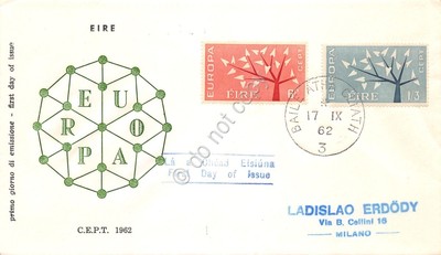 FDC - EIRE 1962 - Europa C.E.P.T. - untraveled