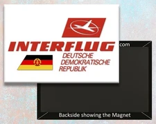 InterFlug Airlines Logo Handmade 3.25" x 2.25" Fridge Magnet (LM14126)