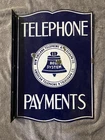 Vintage New England Telephone & Telegraph Co. porcelain telephone sign