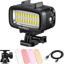 AKASO Underwater Light 131ft 40m Waterproof Diving High Power...