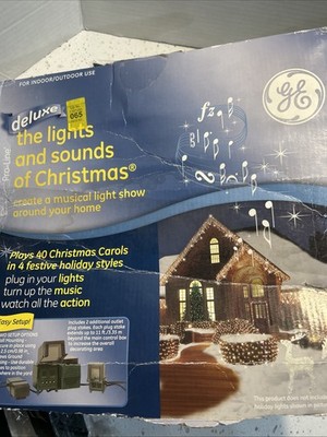 40 Songs Music Light Show-The Lights And Sounds Of Christmas Deluxe  3 Modes CIB