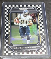 2022 Panini Prizm Black & White Checker Prizm LaDainian Tomlinson #157 HOF SSP