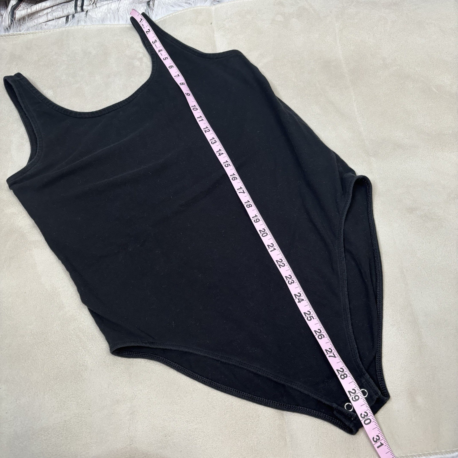 GAP Basic Black Bodysuit Women’s Large Sleeveless… - image 10