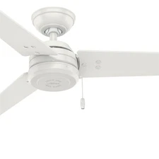Hunter Fan 52 in Casual Fresh White Indoor / Outdoor Ceiling Fan with Pull Chain
