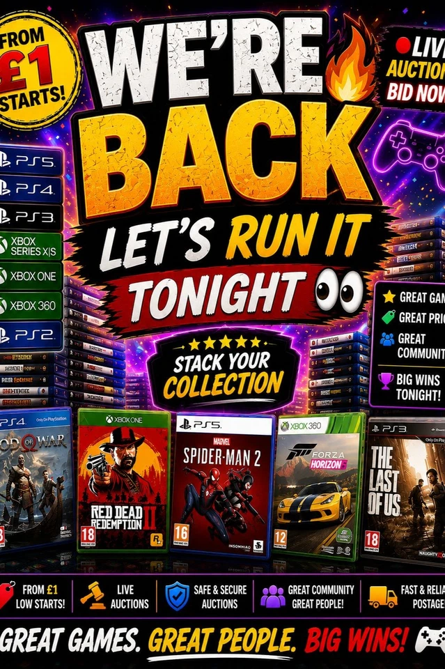 LETS GOOOO - Great Games Great Prices - Xbox One & PS4 - BID BID BID