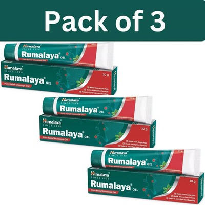 Himalaya Rumalaya Gel Ayurvedic Joint Muscle Wellness 30g x3 Exp 12/2028