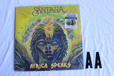 Picture Disc Santana Africa Speaks Record original vinyl Sealed Tiny Corner Ding