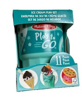 Melissa Doug Play To Go Ice Cream Play Set - 11 pieces New