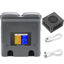 Charger Battery LCD Charging Station for DJI AIR 3 Drone Accessories w/Discharge