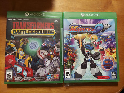 Xbox One LOT 2 Transformers Battlegrounds & Mighty No. 9 READ