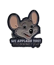Chuck E. Cheese, We Applaud You! Celebrating 1 Year Pin