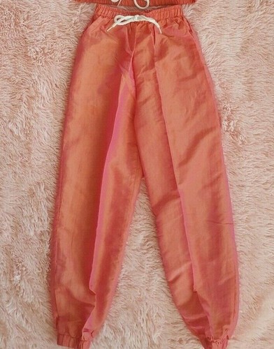 Girls GIRL REBEL Sweat Suit 2 Piece Coral Size 7/8 EUC polyester/nylon two tone - Picture 7 of 8