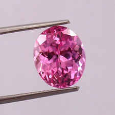 AAA Grade Natural Flawless Ceylon Pink Sapphire Loose Oval Gemstone Cut 9x7 MM