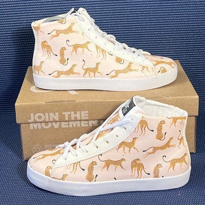 OTBT Women s HOLOGRAM Cheetah High Top Sneakers Size 7 New with Box
