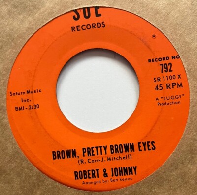 Northern Soul 45 Robert & Johnny Brown Pretty Brown Eyes MINT Bert Keyes
