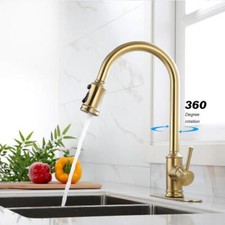 Touch Kitchen Faucet with Double Outlet Water Pull Down Sprayer