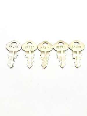 Chicago Lock Co original cut keys, KF, set of 5, motor, boat, vending, elevator