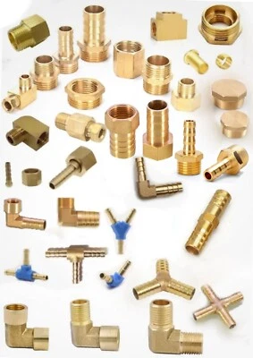 CELTD BSP TAPER THREAD x HOSE TAIL END CONNECTOR - BRASS FITTING FOR AIR, WATER & FUEL