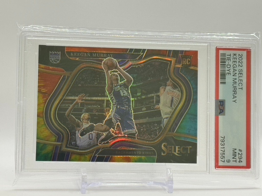 2022 Panini Select Keegan Murray Tie-Dye Court Side RC 1/25, #294, PSA MINT 9