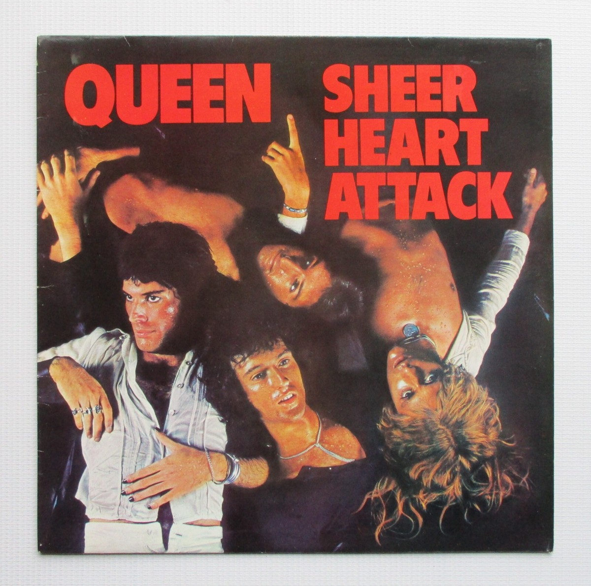 Queen 'Sheer Heart Attack' UK Vinyl LP Album EMC 3061 Record Cream