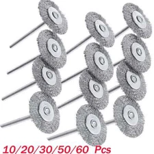 60X Stainless Steel Wire Wheel Brush Set Die Grinder Polishing Rotary Tool