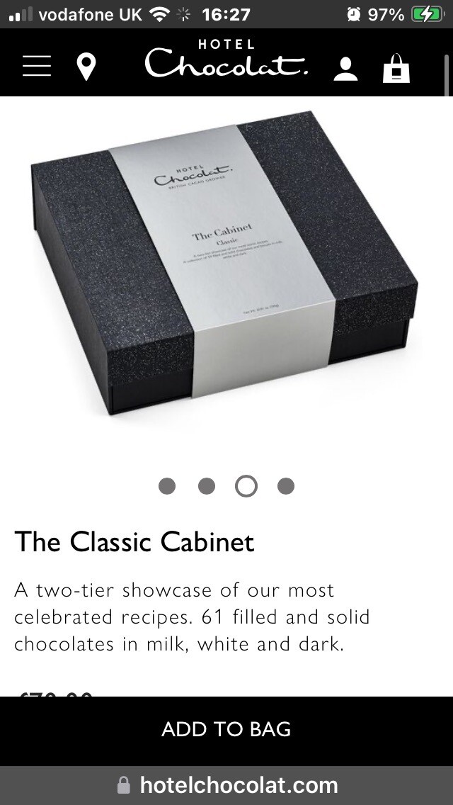 Hotel Chocolat The Classic Alcohol Free Sealed RRP £70