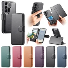 Magnetic Flip RFID Blocker Wallet Case For Samsung Galaxy S25 Ultra S25+ S25