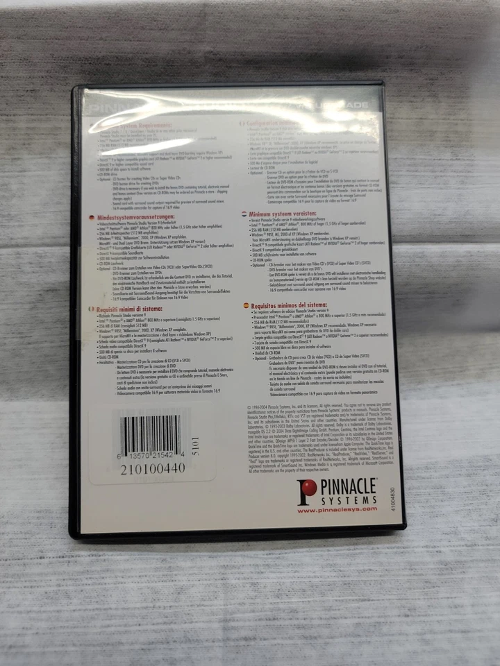 Pinnacle Studio Plus Version 9 Upgrade - 2 Disks+ MANUAL + CODE  - Image 2 of 4