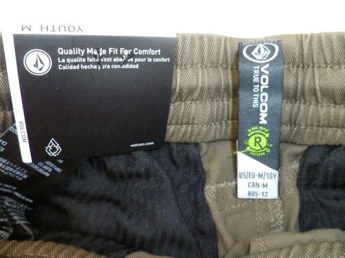NEW Youth Volcom Frickin Slim Jogger Pants-Medium, Brown (C1231600) - Picture 6 of 15