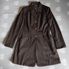 Vtg Gianni Versace Versus Jacket Womens 44 Brown Wool Blazer Lined 3 Button 90s