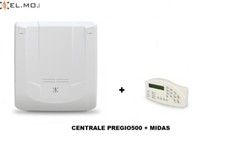 KIT ALLARME EL.MO. CENTRALE PREGIO500 8ZONE ESP A 24 + TASTIERA  MIDAS