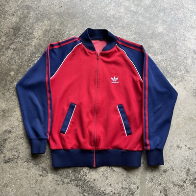 Vintage 90s Adidas Tre Foil Run DMC Style Zip Up Jacket Mens Sz