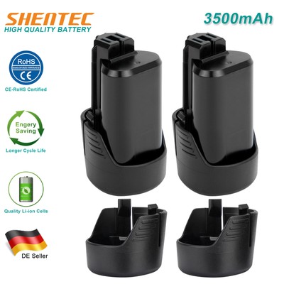 2X 10.8V 3.5AH Li-ion Akku für Bosch BAT411 BAT412 GSR GSC GSA GOS GWI GOP GDR