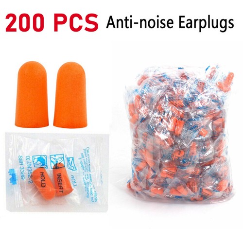 600pcs Ear Plugs Soft Orange Foam Sleep Travel Noise Shooting Working Lot Bulk - Picture 11 of 13