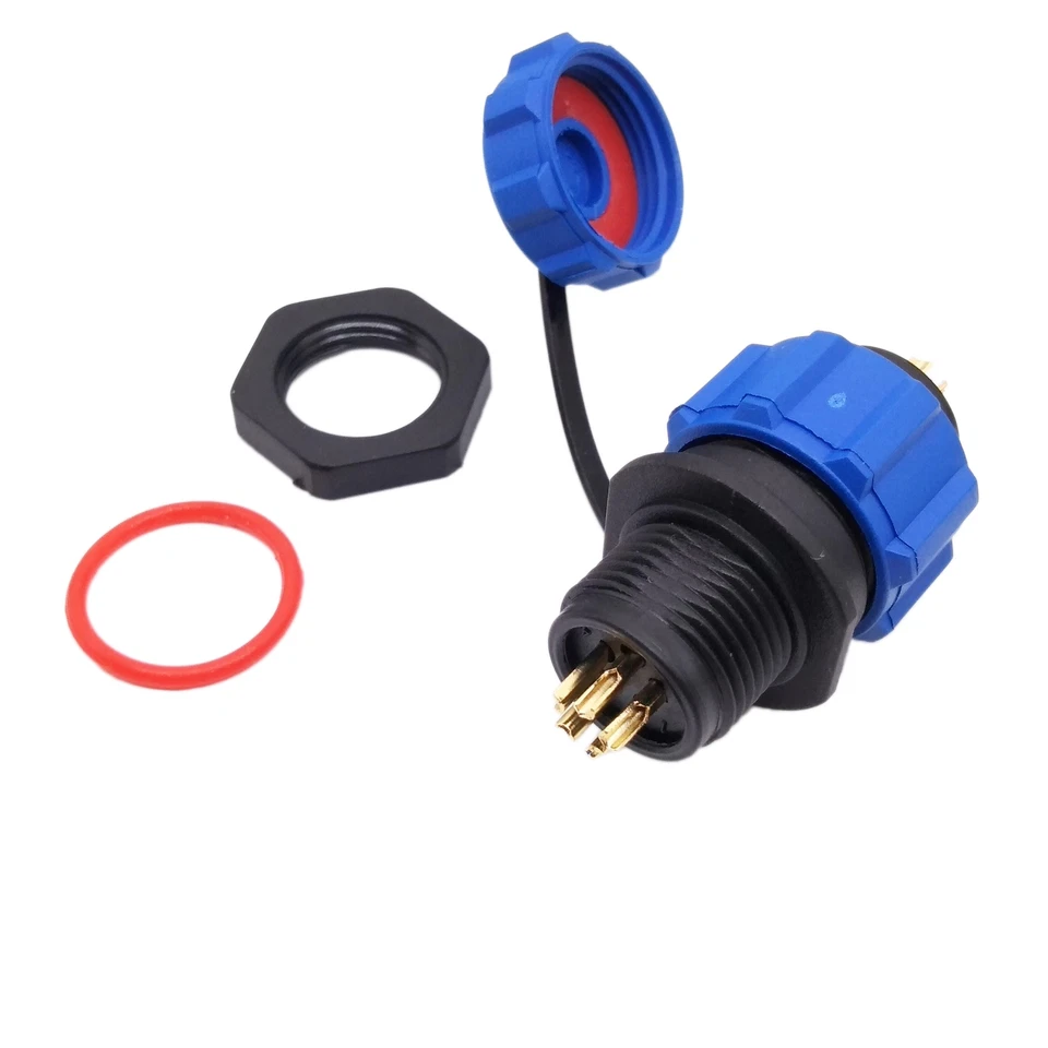 US Stock 5 Pins Waterproof IP68 Aviation Cable Circular Connector Panel Mount - Image 4 of 4