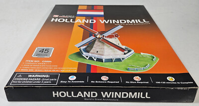 CUBICFUN 3D PUZZLE C089H HOLLAND WINDMILL 45 Pcs 10.4