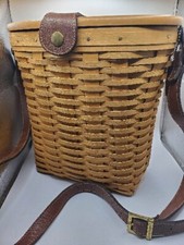 Longaberger Purse Large 2000 Saddlebrook Purse With Protector B130