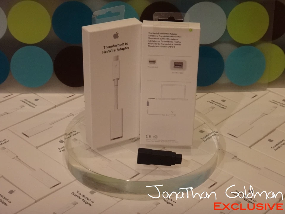 Apple Thunderbolt to FireWire Adapter MD464LL/A A1463 NEW BOX with FW400 Adapter - Image 2 of 3