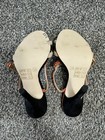 NEW TopShop Black Orange Tan Ankle Studded Strappy Suede Sandal Heels UK 38/US 8 — photo 6