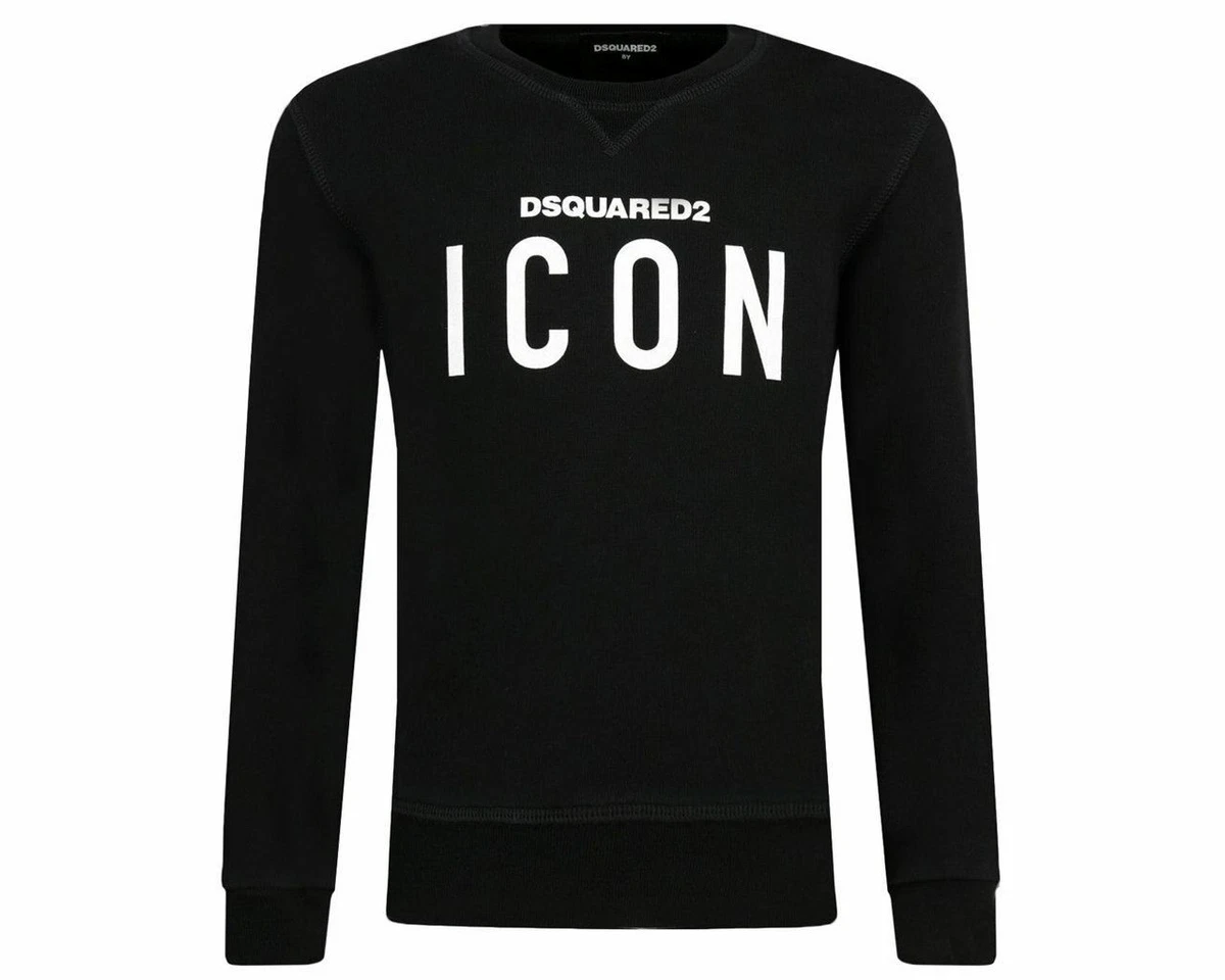 Dsquared2 pour Junior D2S248U Icon Pull Col Rond Noir eBay