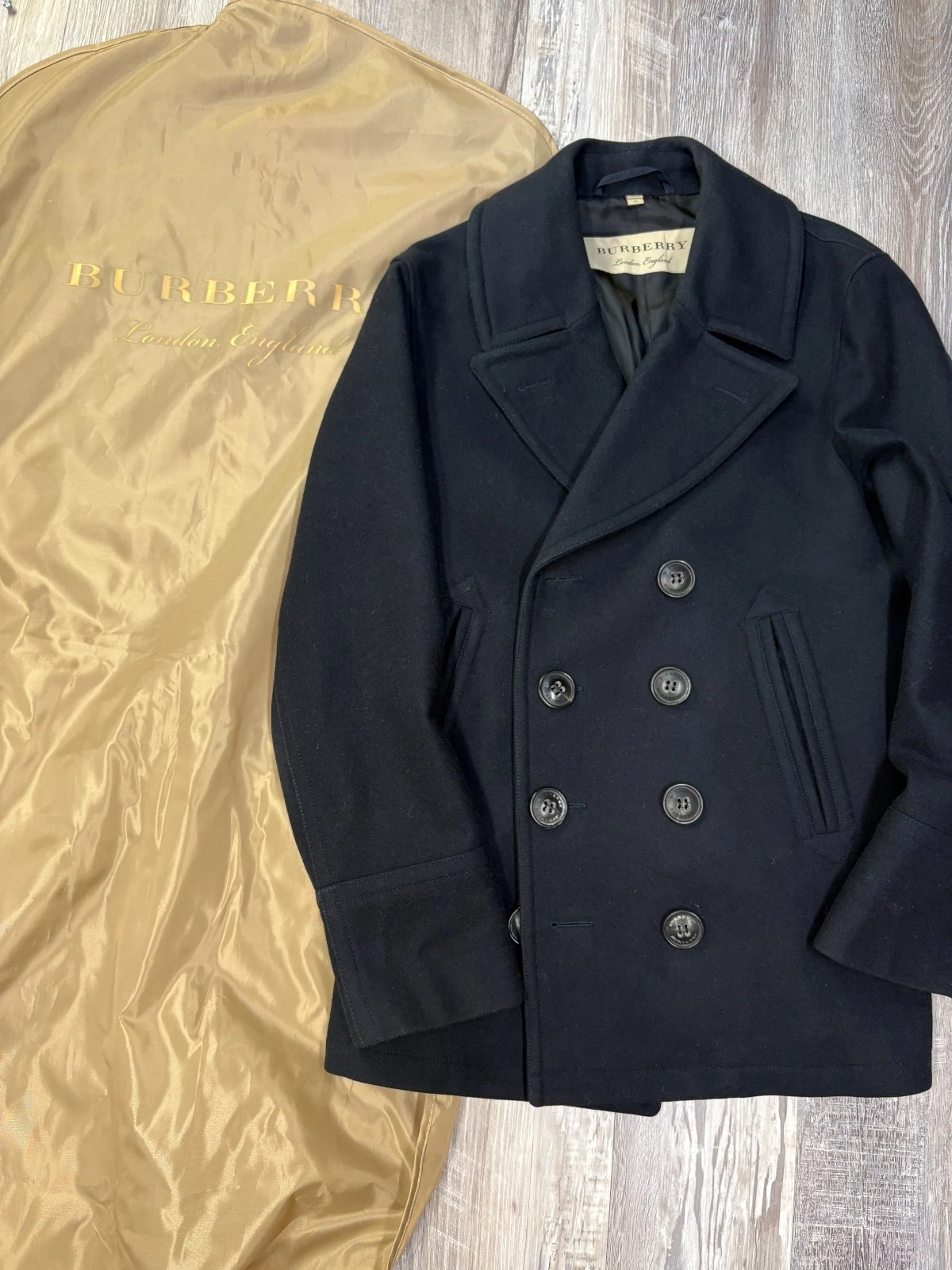 Burberry Wool Cashmere Peacoat Size 44 (54 EU) image 1